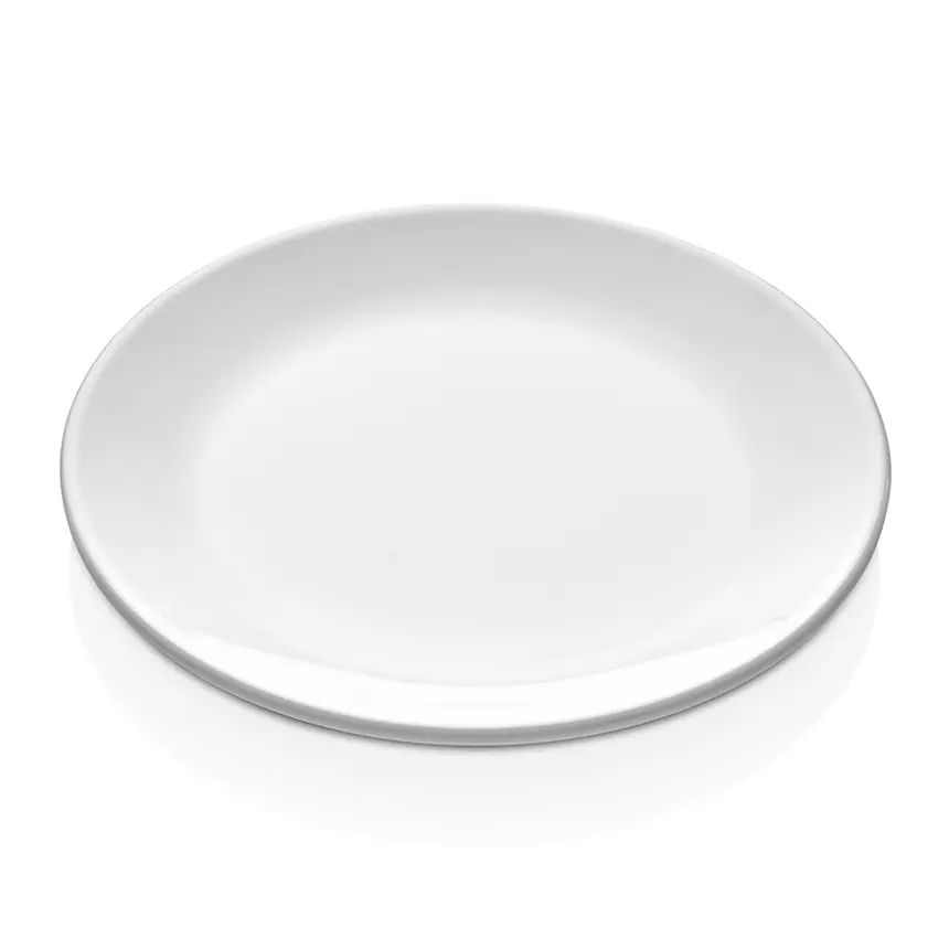 Külsan 3120.PW International porselen beyazı kırılmaz melamin başlangıç tabağı (20 cm).