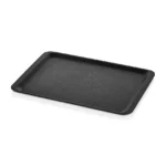 Arcoform 3753.S siyah lamineli GN 1/1 standart dikdörtgen servis tepsisi (37x53 cm).
