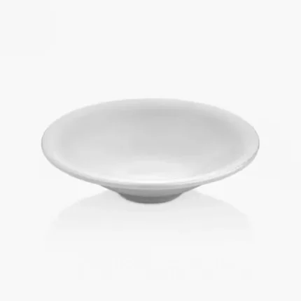 Külsan 2517.PW Humus porselen beyazı kırılmaz melamin çorba/salata kasesi (17 cm).