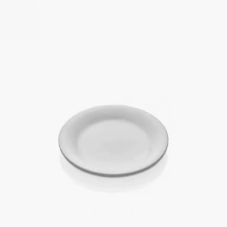 Külsan 2114.PW Soft porselen beyazı kırılmaz melamin ekmek tabağı (14 cm).