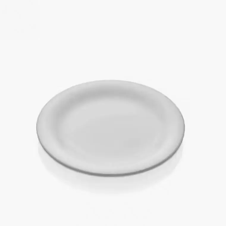 Külsan 2119.PW Soft porselen beyazı kırılmaz melamin başlangıç/salata tabağı (19 cm).