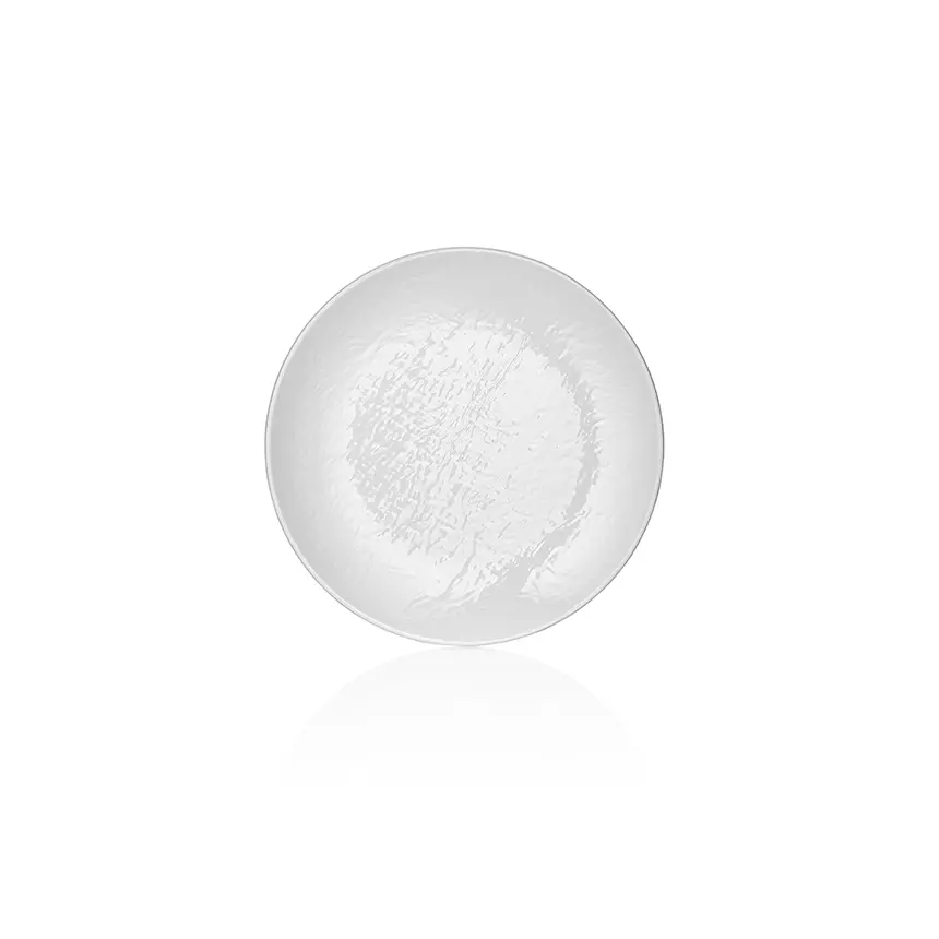 Külsan 11926.CW Tilda krem beyaz parlak kırılmaz melamin servis tabağı (26 cm).