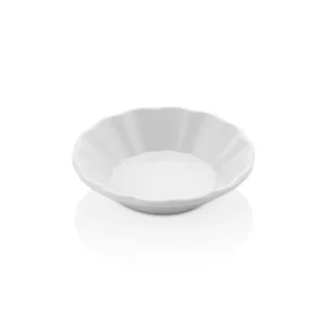 Külsan 15121.PW Drinkware porselen beyazı parlak kırılmaz melamin eko çay tabağı altlığı (11 cm).