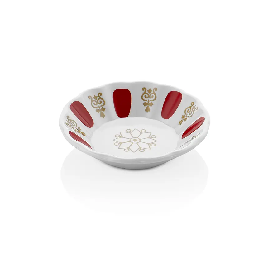 Külsan Drinkware Kahveci Desenli Eko Çay Tabağı 15122.PW | Parlak Kırılmaz Melamin Altlık