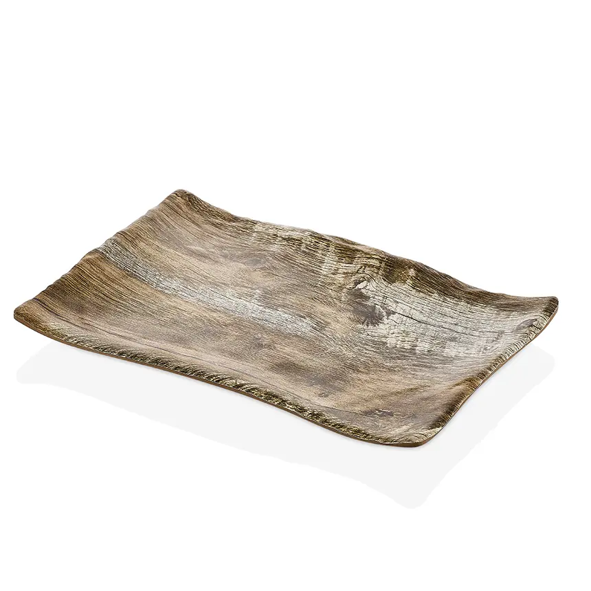 "Kulsan 30034.SI Terra Sierra melamin büyük dikdörtgen tabak 34,1x23,6 cm"