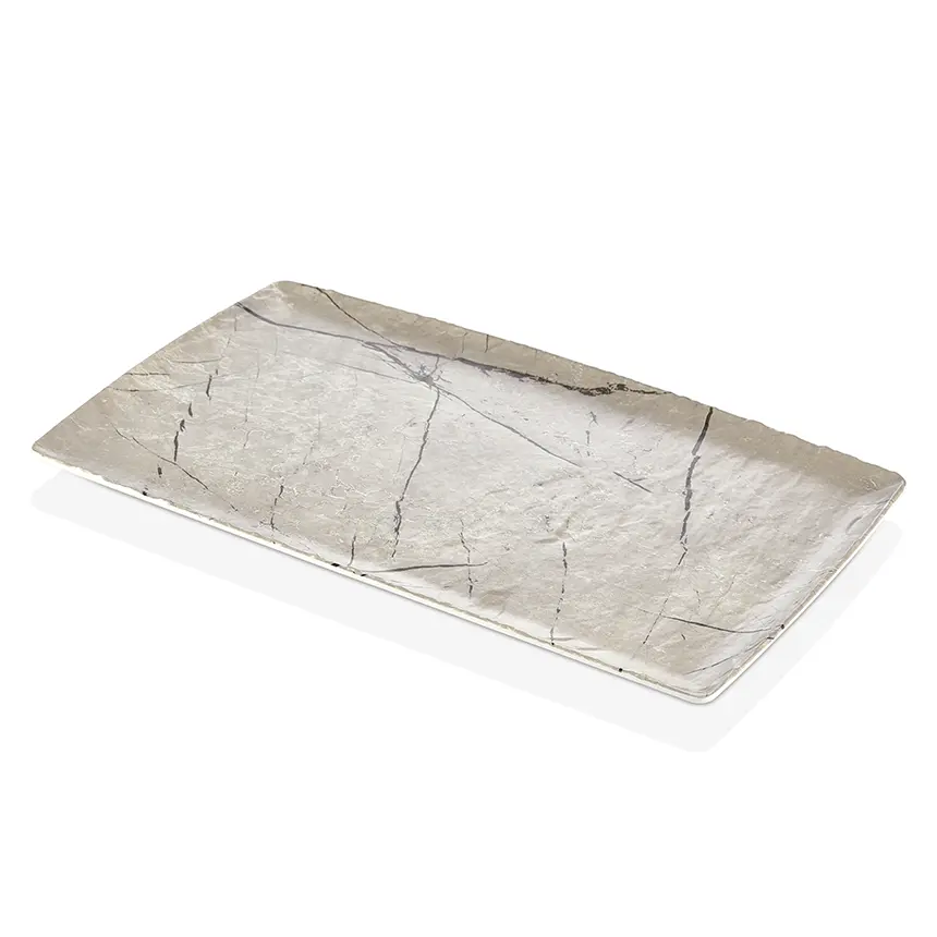 "Kulsan 41011.CAP Polaris Cappuccino Krem Beyaz GN 1/1 Melamin Sunum Platterı"