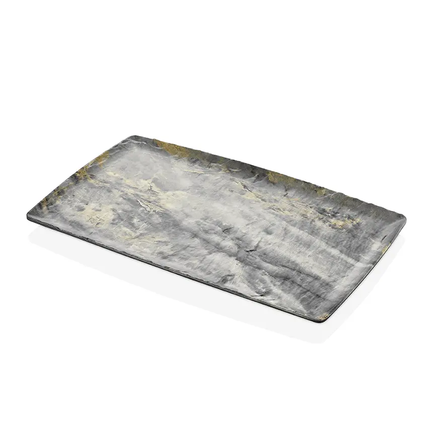 "Kulsan 41011.RM Polaris GN.1/1 gri melamin sunum tabağı 53x32,5 cm"