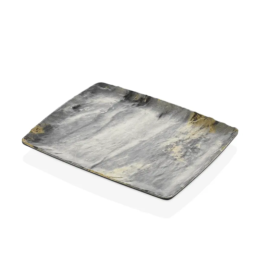 "Kulsan 41012.RM Polaris GN.1/2 Royal Marble gri melamin platter 26,5x32,5 cm"