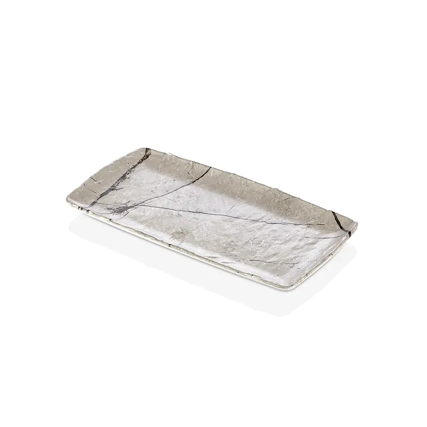 "Kulsan 41013.CAP Polaris Cappuccino Krem Beyaz GN 1/3 Melamin Sunum Platterı"