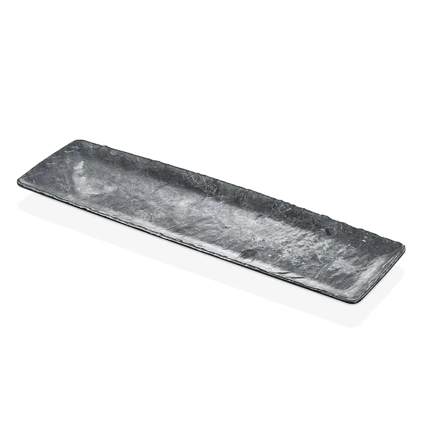 "53x16,2cm Siyah Melamin GN 2/4 Sunum Platterı Polaris Serisi"