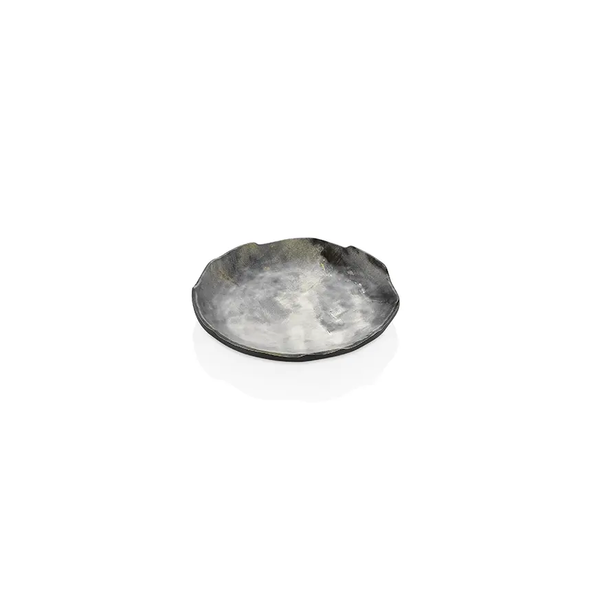 "Kulsan 43016.RM Norma Royal Marble gri melamin yuvarlak tabak Ø 16 cm"