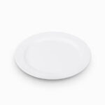 20 cm Kplus Krem Beyaz Yuvarlak Tabak 8120.CW