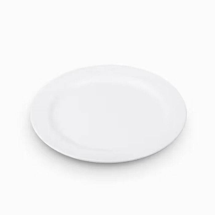 8120.CW 20 cm Kplus Krem Beyaz Yuvarlak Tabak 8120.CW - Görsel 1