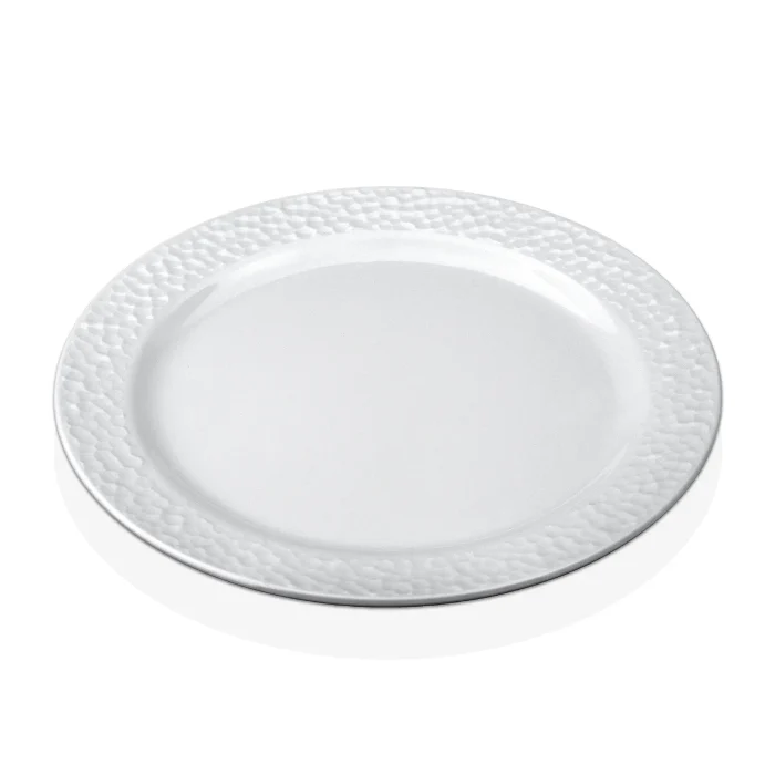 26 cm Kplus Krem Beyaz Yuvarlak Tabak 8126.CW - Görsel 1