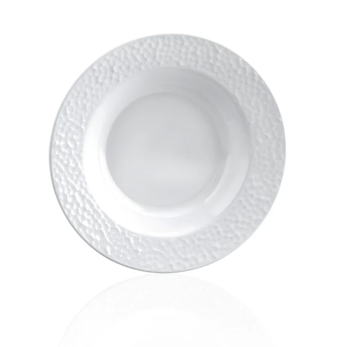 20 cm Kplus Krem Beyaz Yuvarlak Tabak 8120.CW - Görsel 1