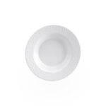 20 cm Kplus Krem Beyaz Çukur Tabak 8220.CW