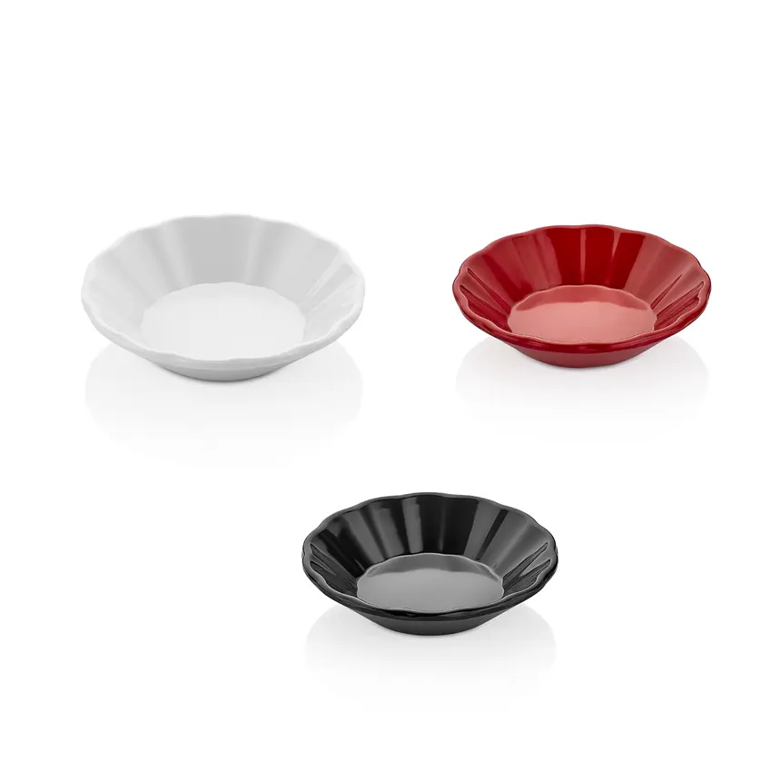 Siyah parlak melamin eko fincan altlığı Külsan 15121.BL Drinkware serisi.