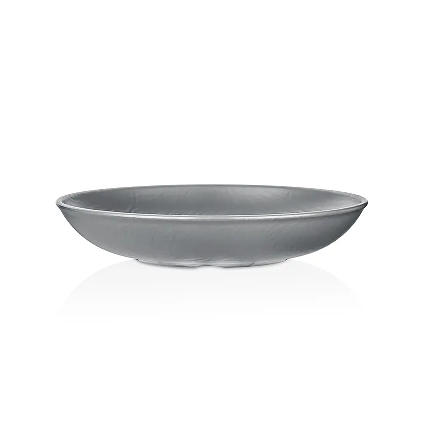 Külsan M11623.G Tilda Matt gri mat kırılmaz melamin çukur tabak (23 cm, 1 Lt).