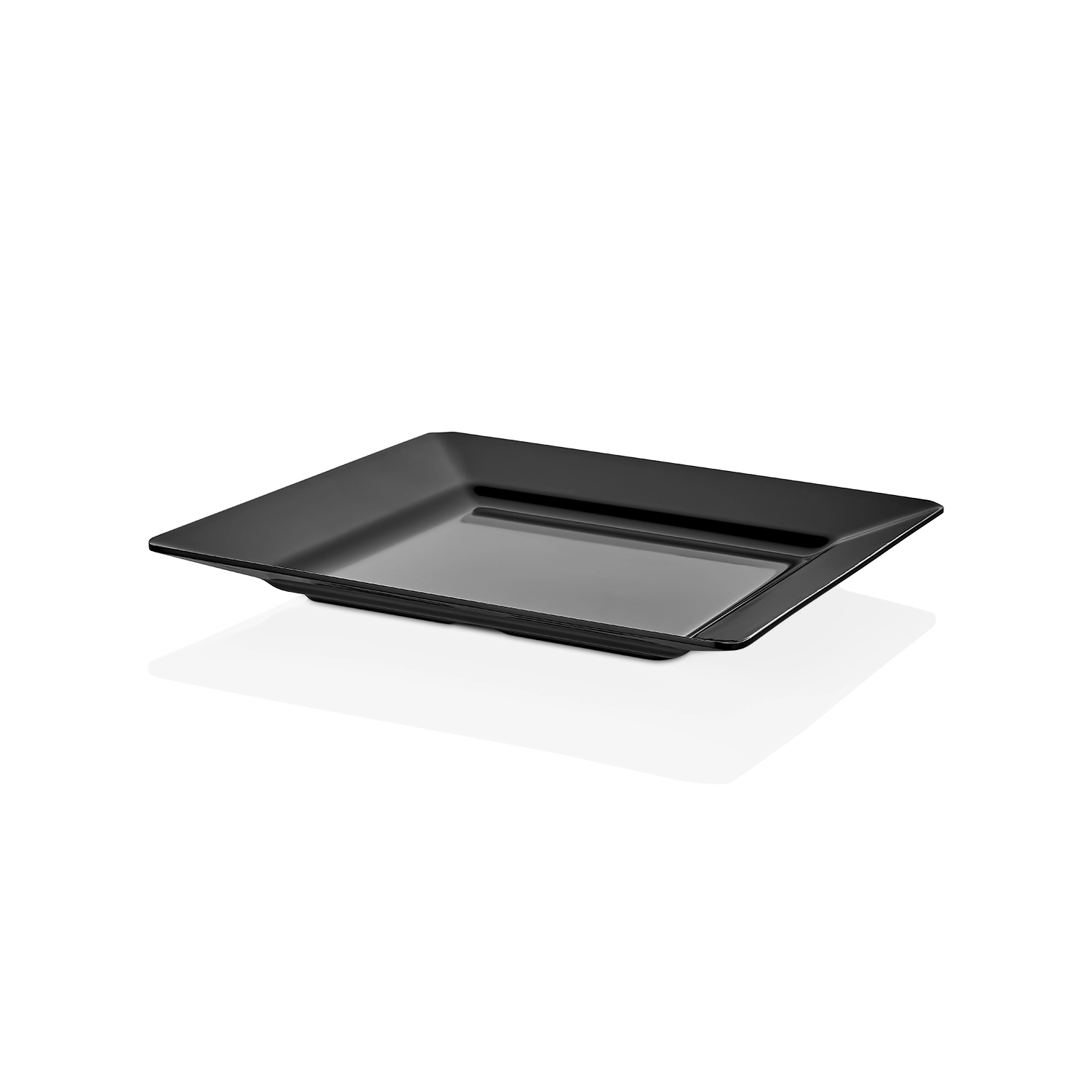HappyChef Siyah Kare Gastronorm Teşhir Kasesi - 46x46 cm / 4,9 cm 46x46 cm ölçülerinde, 4,9 cm sığ derinliğe sahip siyah renkli büyük kare HappyChef açık büfe sunum tepsisi ve meze teşhir küveti.
