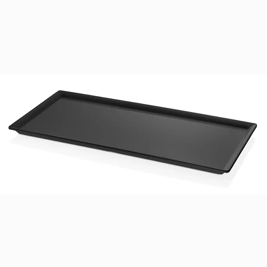 Kulsan 105124 Maya Krem Beyaz Ekstra Geniş Melamin Tabak 51x24cm."