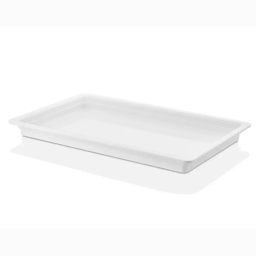 Kulsan 11140.CW GN 1/1 Melamin Krem Gastronorm Küvet 11140.CW Beyaz Sığ Küvet 40mm."