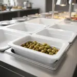 26,5x16,2 cm HappyChef Krem Beyaz Gastronorm Küvet 11400.CW
