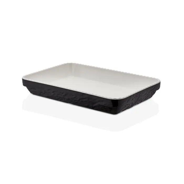 35,6x24 cm Olie Siyah Dikdörtgen Tabak 21136.CWBL - Görsel 3