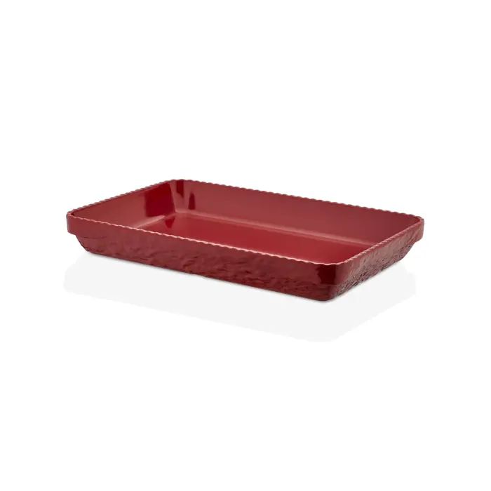 40x26 cm Olie Kırmızı Dikdörtgen Tabak 21140.R - Görsel 3