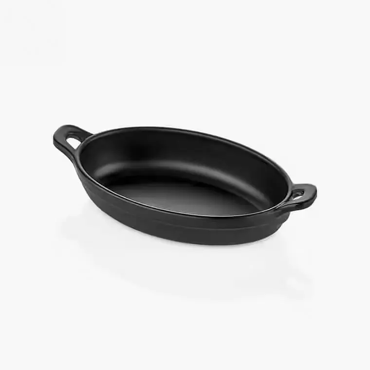 Kulsan 24016.BL Terra Siyah Dikdörtgen Melamin Ramekin 15x8cm."