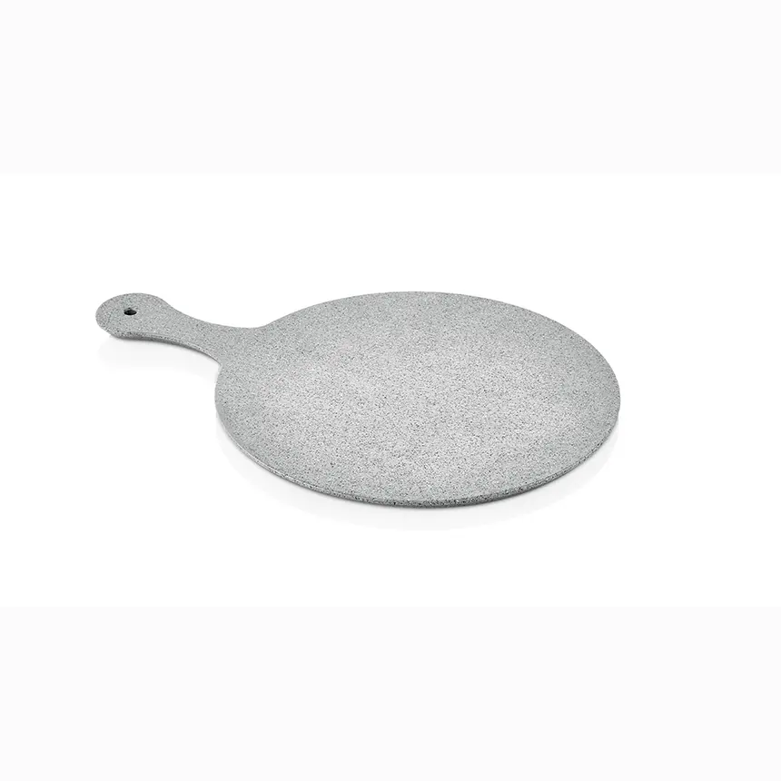 Kulsan 35130.GG Wood Effect Gri Granit yuvarlak fano, Ø30cm, ahşap görünümlü.