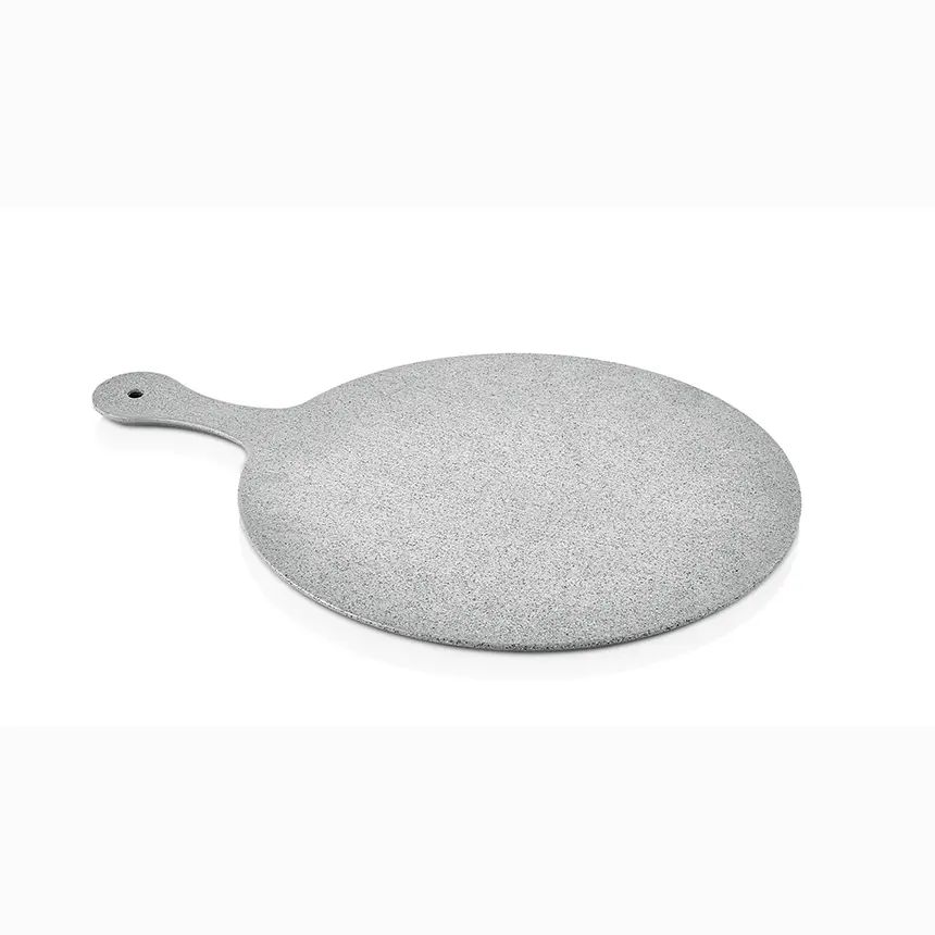 Kulsan 35135.GG Wood Effect Gri Granit büyük yuvarlak fano, Ø35cm, ahşap görünümlü.