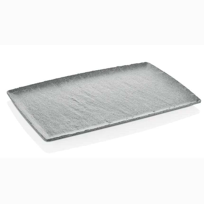 Kulsan 41011.GG Polaris Gri Granit GN 1/1 melamin platter, büfe sunumu.