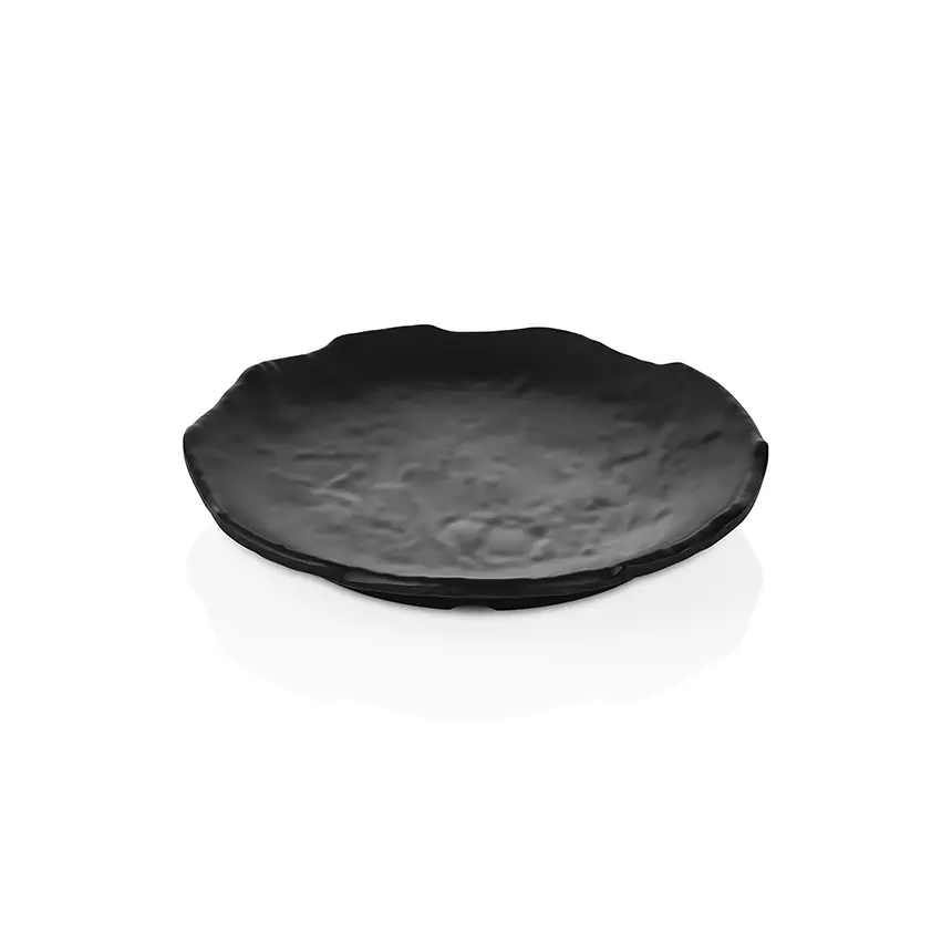 Kulsan Norma 20cm Siyah Melamin Tabak 43020.BL - Kırılmaz, Salata Tabağı, Başlangıç Tabağı"