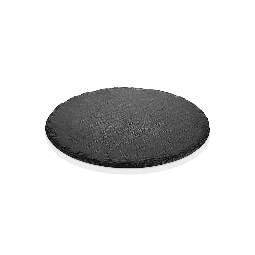 Kulsan 47030.BL Siyah Arduvaz Efektli Yuvarlak Melamin Sunum Panosu Ø30cm."