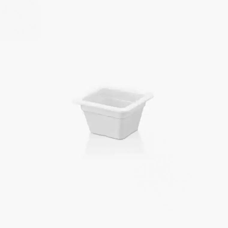 Kulsan 11600.CW GN 1/6 Melamin Krem Gastronorm Küvet Beyaz Küvet 100mm."