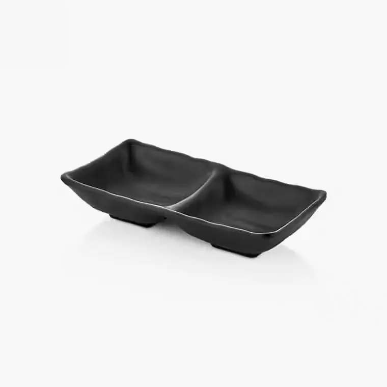 "Kulsan 25217.BL Terra Siyah İkili Melamin Ramekin 2x68ml."