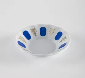 Mavi Kahveci Tipi Çay Tabağı