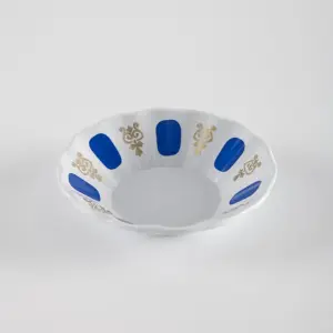 Mavi Kahveci Tipi Çay Tabağı