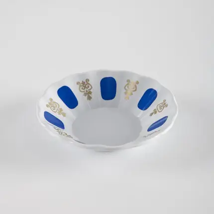 Mavi Kahveci Tipi Çay Tabağı