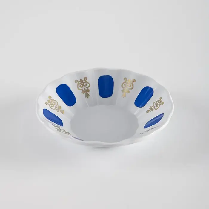 Mavi Kahveci Tipi Çay Tabağı