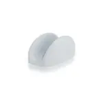 11x5,5 cm ölçülerinde ve 6 cm yüksekliğinde, parlak beyaz renkli modern peçetelik ve çok amaçlı masa üstü sunum standı.